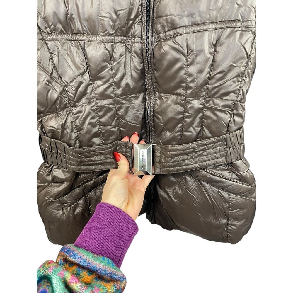 Bcbgmaxazria Down Packable Puffer Jacket Brown Wo… - image 7